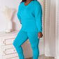 Basic Bae Full Size V-Neck Soft Rayon Long Sleeve Top and Pants Lounge Set