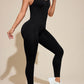 Cutout Wide Strap Active Jumpsuit