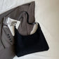 Suede Adjustable Strap Shoulder Bag