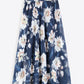 Full Size Floral Tie-Waist Skirt