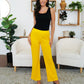 FAM-FAM Elastic Waist Bootcut Pants