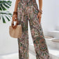 Printed Wide Leg Pants