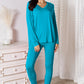 Basic Bae Full Size V-Neck Soft Rayon Long Sleeve Top and Pants Lounge Set