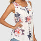 Flower Printed Round Neck Tank