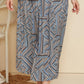 Plus Size Geometric Pleated Skirt