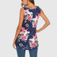 Flower Printed Round Neck Tank