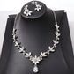 Bridal Jewelry Zircon Earrings Necklace Two Piece Set