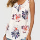 Flower Printed Round Neck Tank