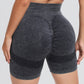 Washed High Waist Active Shorts