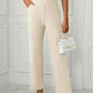 High Waist Straight Leg Pants