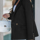 Perfee Lapel Collar Long Sleeve Blazer