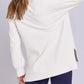 ฺHigh-Low Quarter Zip Long Sleeve Sweatshirt