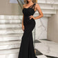 Rhinestone One-Shoulder Formal Dress