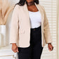 Devine Shawl Collar Long Sleeve Blazer