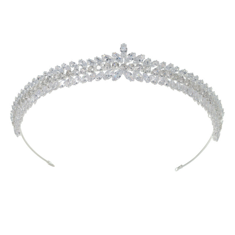 Zircon Crown Wedding Dress Bride Jewelry Crown