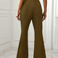 Slit Flare Pants with Pockets