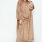 Double Take Full Size Pocketed Hooded Midi Lounge Dress