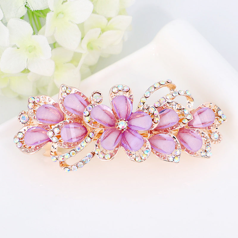 Korean Alloy Rhinestone Butterfly Hairpin Jewelry