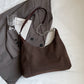 Suede Adjustable Strap Shoulder Bag