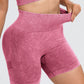 Washed High Waist Active Shorts