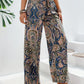 Printed Wide Leg Pants