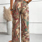 Printed Wide Leg Pants