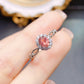 Jewelry Natural Tourmaline Ring S925 Silver Female Accessories