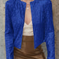 Full Size Sequin Open Front Cropped Jacket